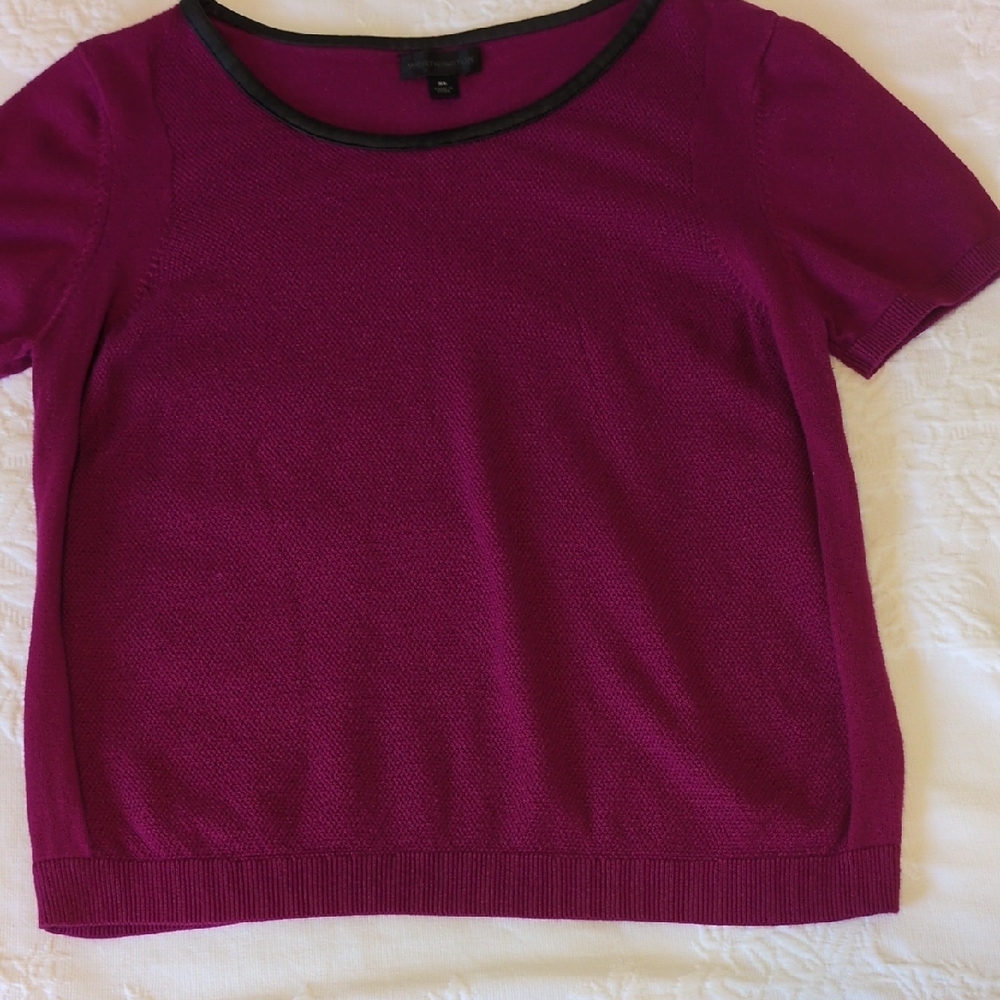 Worthington Magenta Short Sleeve Top